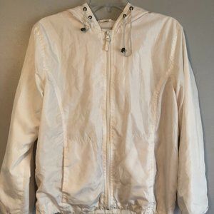 Women's Vintage White Windbreaker